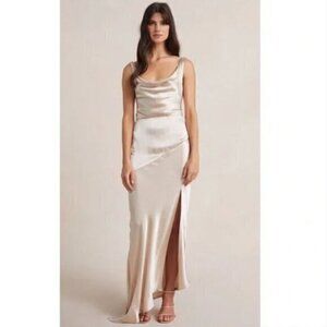 Bec + Bridge Moon Dance Beige Cowl Neck